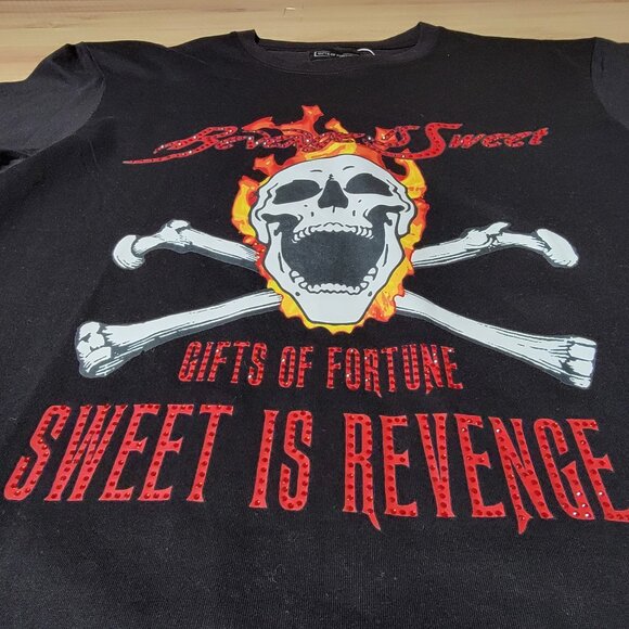 Gifts of Fortune - Sweet is Revenge T-shirt Men Size Medium - with Swarovski - Picture 5 of 7